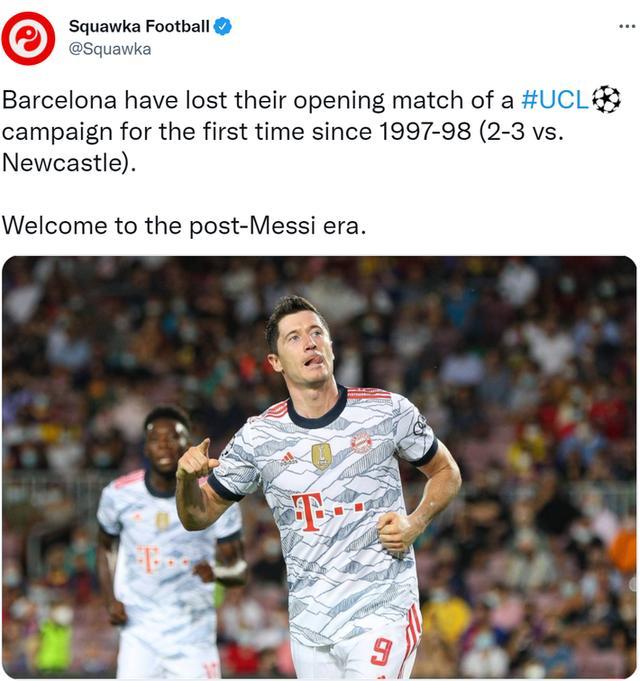 崩盘！欧冠改制后巴萨首次在主场揭幕战输球