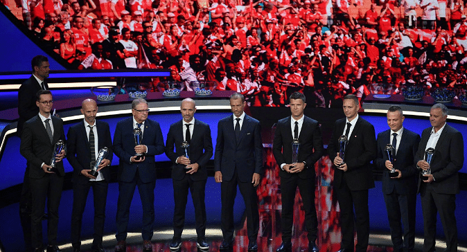 欧足联颁奖典礼汇总！若日尼奥当选最佳球员，巴萨女足最大赢家