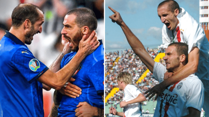 博努奇基耶利尼合作326场，本届大赛从未被过掉