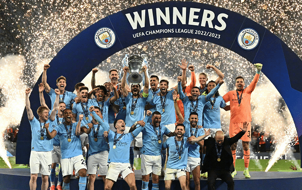 收视率第一！曼城首夺欧冠冠军，黄健翔赛后解读，卢卡库成罪人