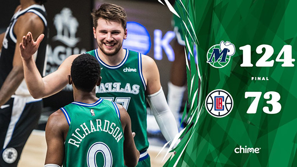 <a href=/lanqiugaoqing/mavericks/ target=_blank class=infotextkey>独行侠</a>124-73大胜<a href=/lanqiugaoqing/clippers/ target=_blank class=infotextkey>快船</a>队