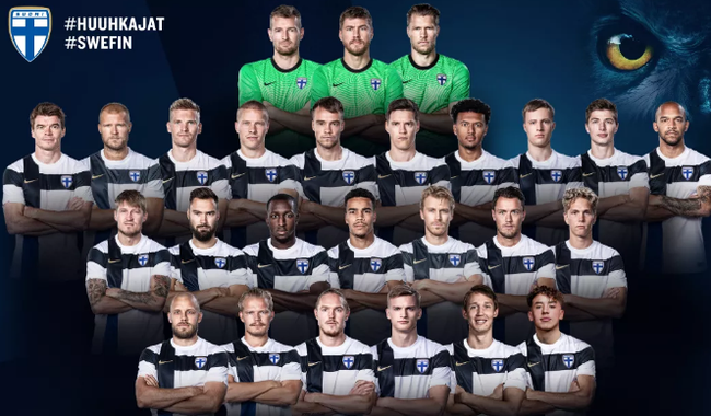 芬兰队欧洲杯26人球员大名单及赛程一览