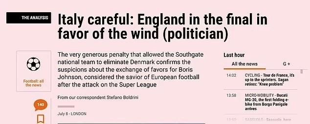 交易？意媒揭晓英格兰加时获制胜点球原因！欧足联回报其狙击欧超有功