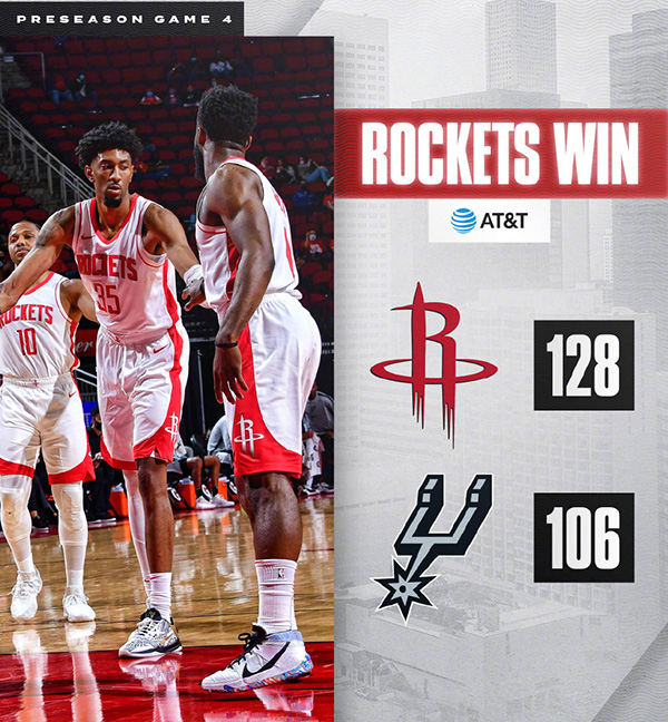 <a href=/lanqiugaoqing/rockets/ target=_blank class=infotextkey>火箭</a>128-106轻取<a href=/lanqiugaoqing/spurs/ target=_blank class=infotextkey>马刺</a>