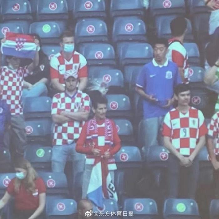 申花球迷乱入欧洲杯观众席？当事人：我是大连球迷