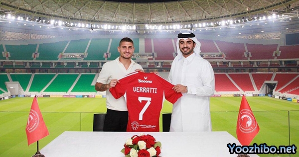 大巴黎中场维拉蒂加盟卡塔尔阿拉比 转会费4500万欧