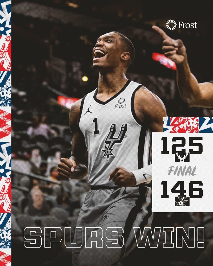 马刺146-125大胜雄鹿  <a href=/qiuxingxinxi/lanqiugaoqing/124.html target=_blank class=infotextkey>穆雷</a>21+9 字母哥28分