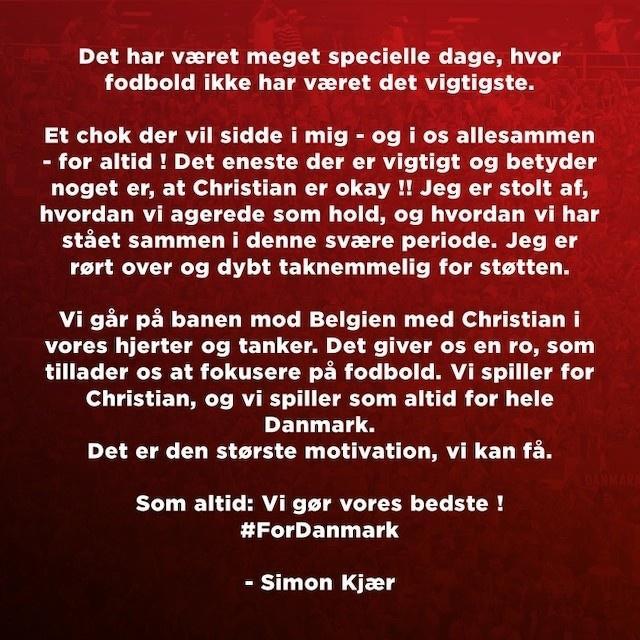 生命第一! 克亚尔公开信: 最重要的是埃里克森平安