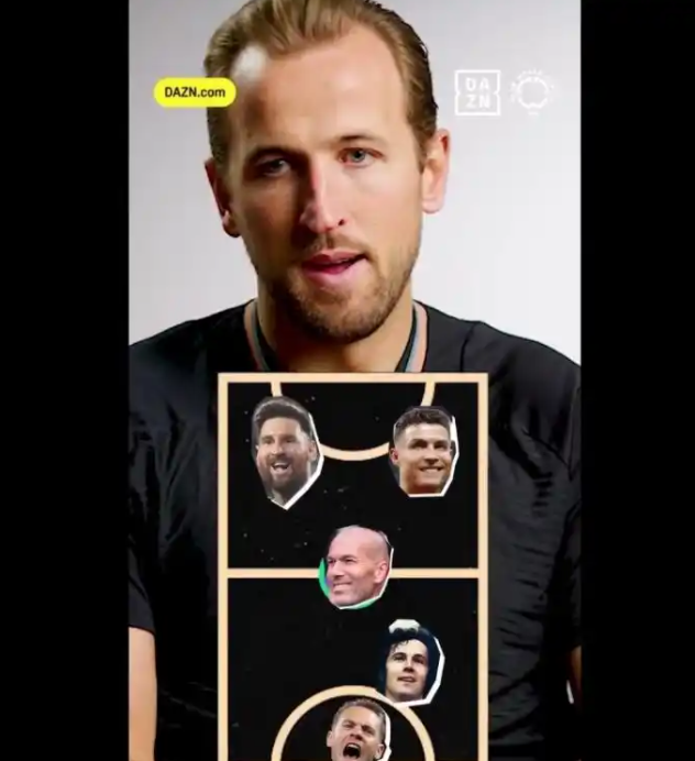 震撼！凯恩心中梦幻五人足球阵，梅罗齐祖诺伊尔齐聚