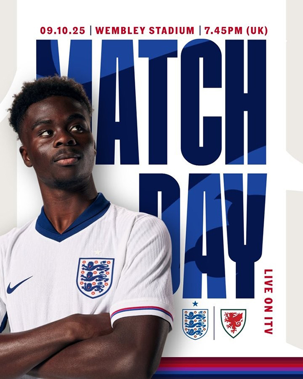 “内战”来了：英格兰晒海报预热大战威尔士